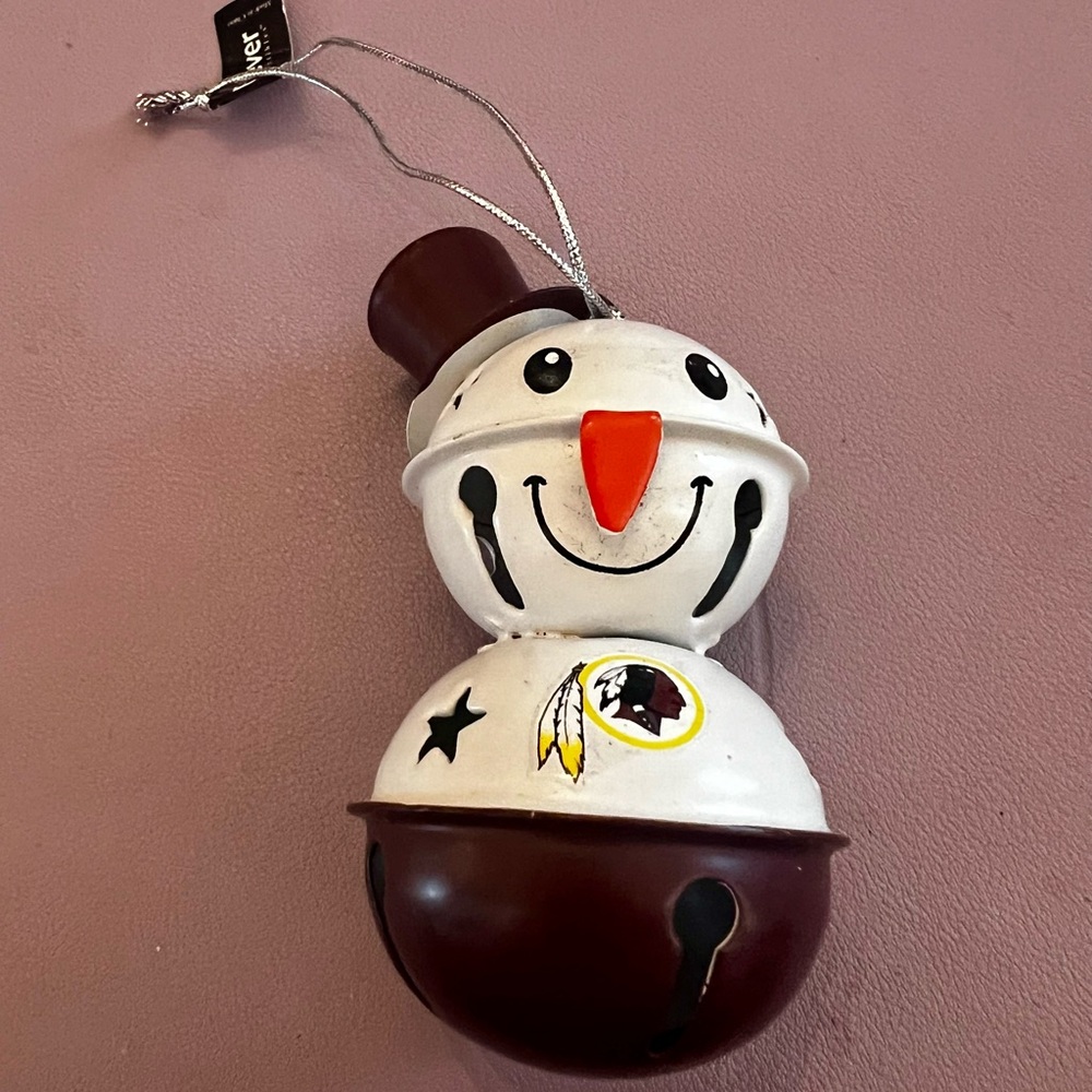 Vintage Washington Redskins Snowman Ornament – Rare Find!